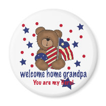 Welcome Home Grandpa Bear Magnets