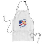 Welcome Home Grandpa Flag Baby aprons