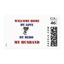 Welcome Home Heart Postage Stamps