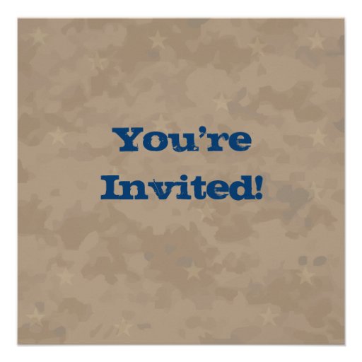 Welcome Home Hero Military Party Invitation