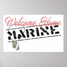 Welcome Home Marine Poster