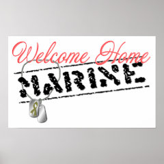 Welcome Home Marine Poster