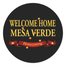 Welcome Home Mesa Verde Round Sticker