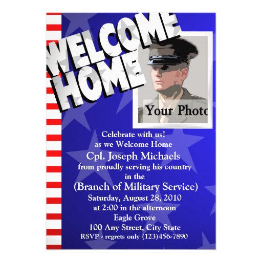 Welcome Home/ Military Custom Announcements