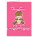 Welcome Home Our Precious Daughter cards