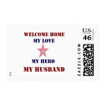 Welcome Home Pink postage