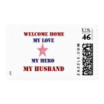 Welcome Home Pink postage