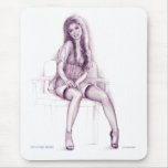 "WELCOME HOME"  Pinup girl mouse pad mousepads