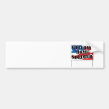 Welcome Home Soldier Bumper Sticker