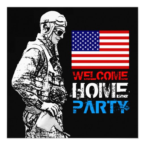 Welcome Home Soldier Party 2 Invitation