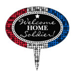 "Welcome Home Soldier" Topper Cake Pick