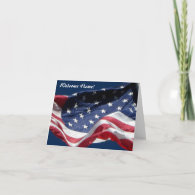 Welcome Home! &amp; Thank You -Military Greeting Card