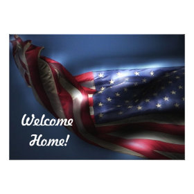 Welcome Home Troops!-U.S. Flag Invite