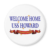Welcome Home USS Howard Magnets