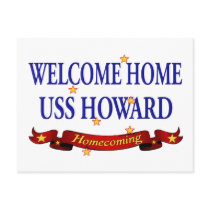 Welcome Home USS Howard Post Card