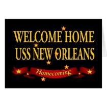 Welcome Home USS New Orleans Card