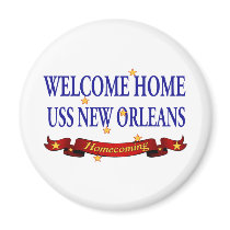 Welcome Home USS New Orleans Fridge Magnet