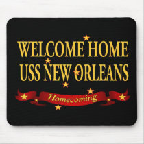 Welcome Home USS New Orleans Mousepads