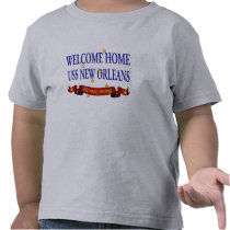 Welcome Home USS New Orleans Tshirts