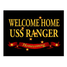 Welcome Home USS Ranger Postcard