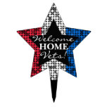 "Welcome Home Vets!" Star Cake Topper