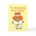 Welcome Martial Arts Baby Shower Greeting Card by MartialArtsParty Welcome Martial Arts Baby Shower Greeting Card