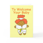 Welcome Martial Arts Baby Shower Greeting Card