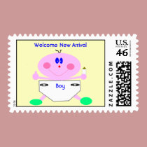 Welcome New Arrival, Boy postage