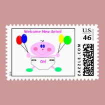 Welcome New Arrival, Girl postage