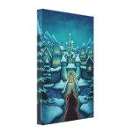 welcome santa holiday canvas print