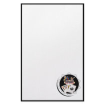 Welcome Sign Black Poker Chip Stationery