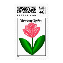 Welcome Spring postage