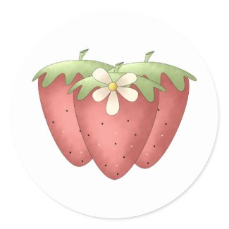 Welcome Spring · Strawberries & Flower sticker