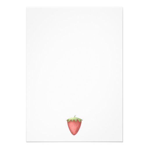 Welcome Spring · Strawberry Invitation