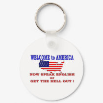 WELCOME TO AMERICA keychains by ALMOUNT WELCOME TO AMERICA keychains