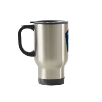 Welcome To Android County (Bug Droid Sign) mug
