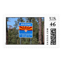 Welcome to Arizona sign postage