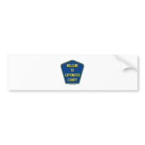 Welcome To Caffeinated County (County Sign) Bumper Sticker