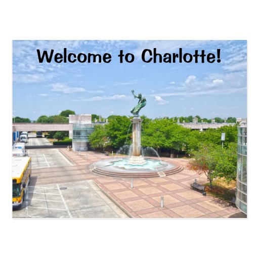 to Charlotte! Postcard Zazzle