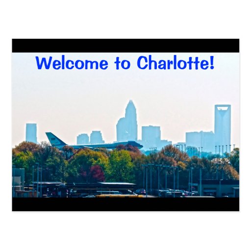 to Charlotte! Postcard Zazzle