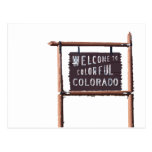 welcome to colorful colorado postcard
