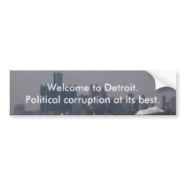 Welcome to Detroit bumper stickers