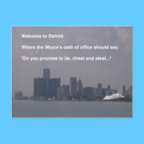 Welcome to Detroit postcards