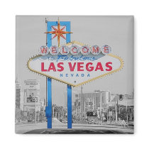Welcome to Fabulous Las Vegas 2 inch Square Magnet