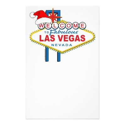 Welcome to Fabulous Las Vegas Christmas Stationery Design