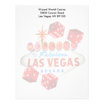 Welcome to Fabulous Las Vegas + Dice Letterhead
