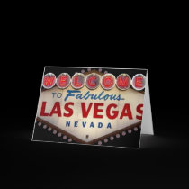Welcome to Fabulous Las Vegas Invitation Card