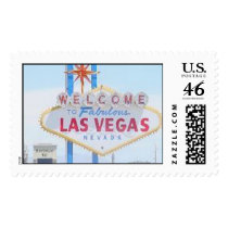 Welcome to Fabulous Las Vegas Sign Stamp