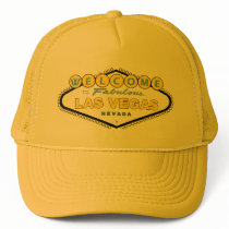 Welcome to Fabulous Las Vegas Yellow Cap! hats by vegasdusoleil Welcome to Fabulous Las Vegas Yellow Cap! hats