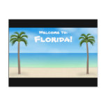Welcome to Florida: Beach Scene Postcard